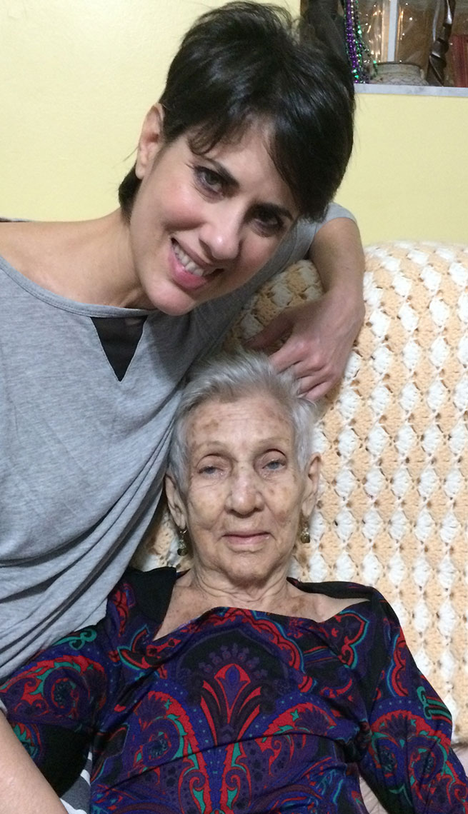Mercedes Soler y su mamá