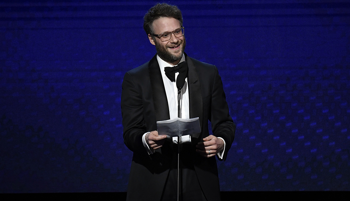 item 9 of Gallery image - Seth Rogen speaks onstage during the 33rd American Cinematheque Award Presentation on November 08, 2019 in Beverly Hills, California. 