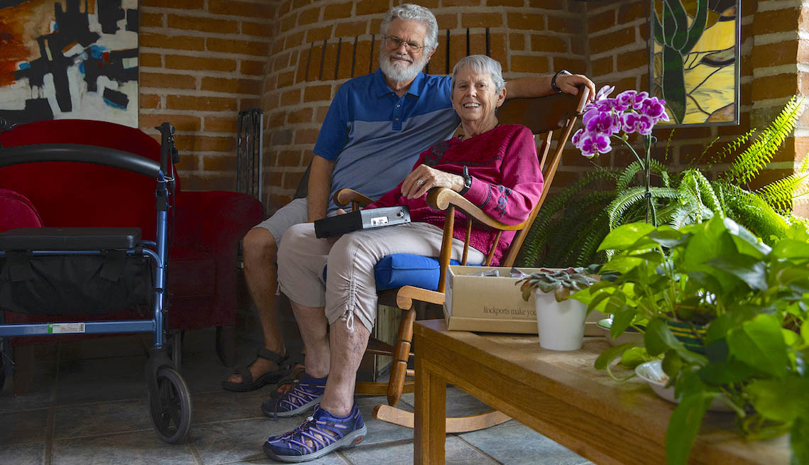 David and Fran Buss at home on Sept. 24, 2019 in Tucson, Ariz. 