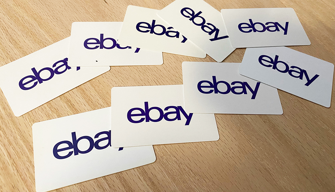 ebay gift cards on display