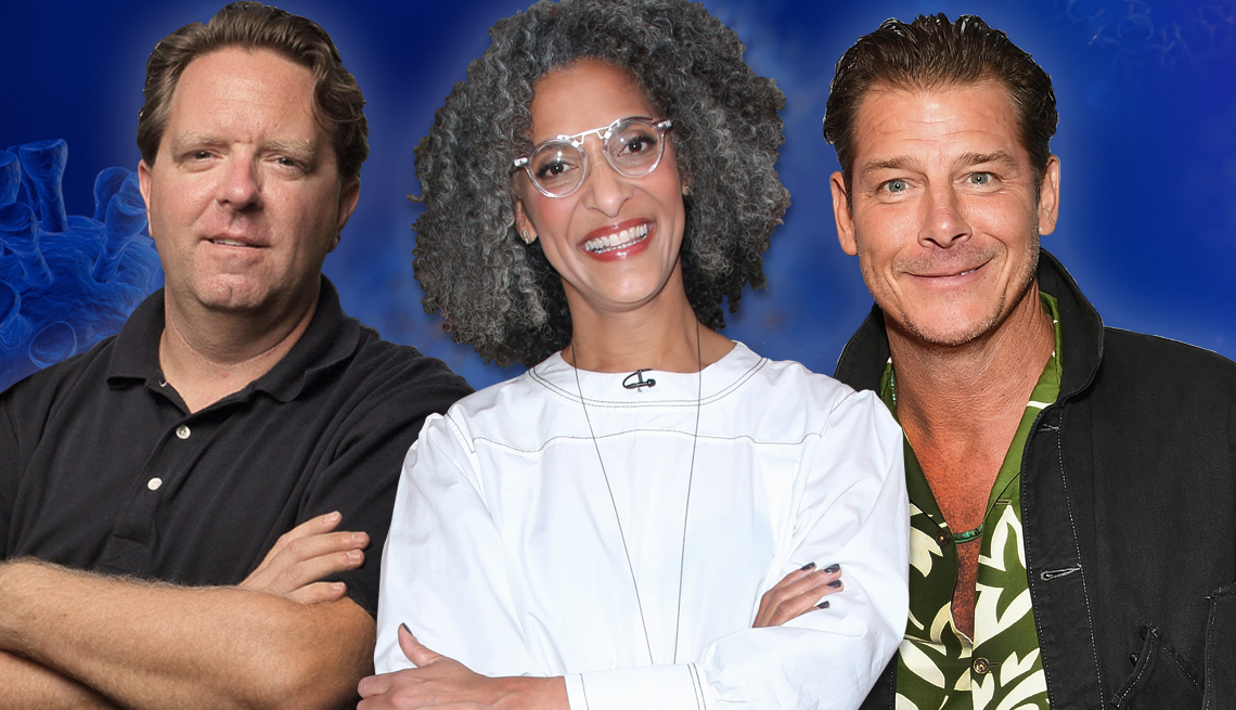 image of three home lifestyle personalities from left to right matt paxton carla hall and ty pennington