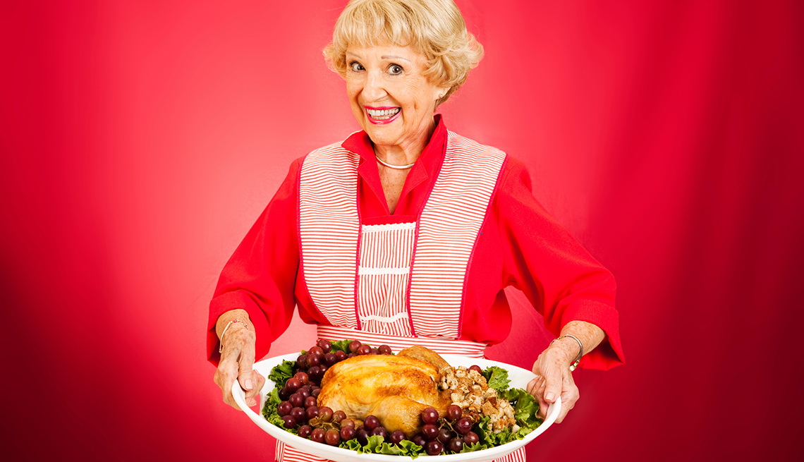 Thanksgiving dinner with grandma