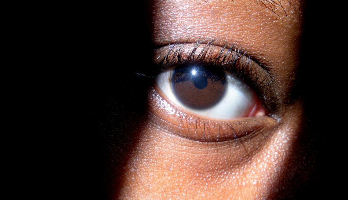 Close up of a woman's eye