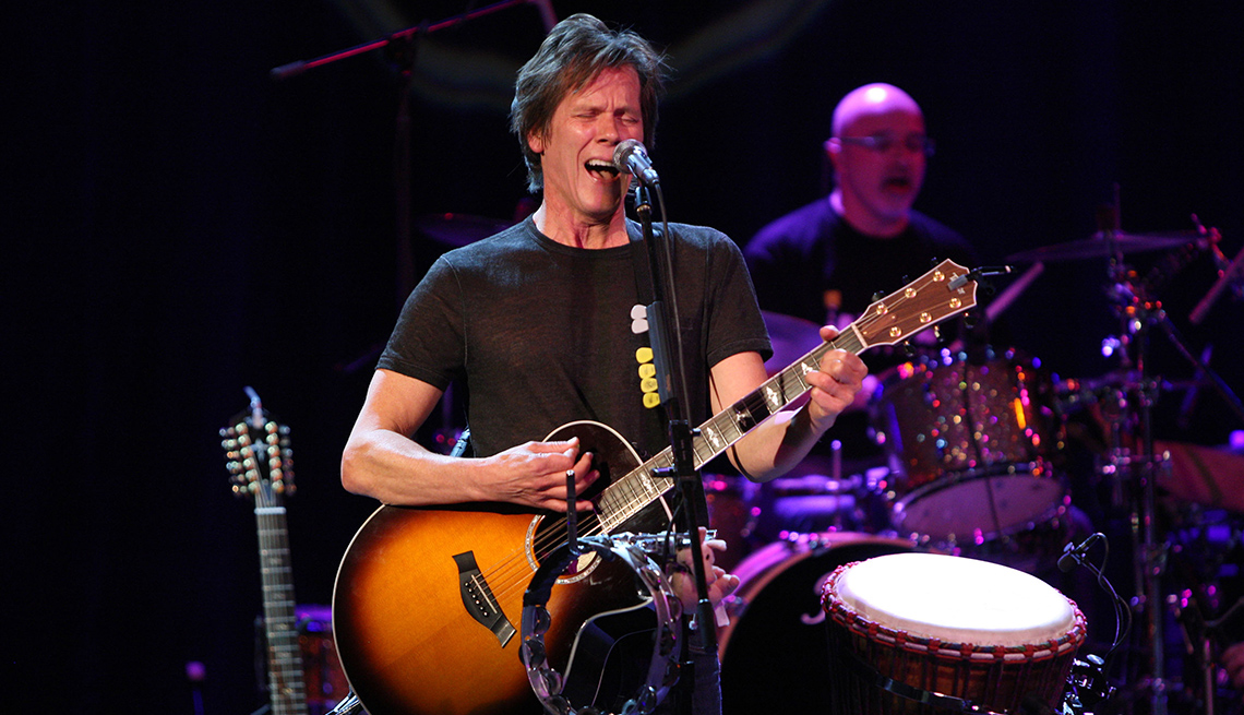 Kevin Bacon, Actor, On Stage, Performance, Concert, Guitar, Singing, Band, Actor Rock Stars