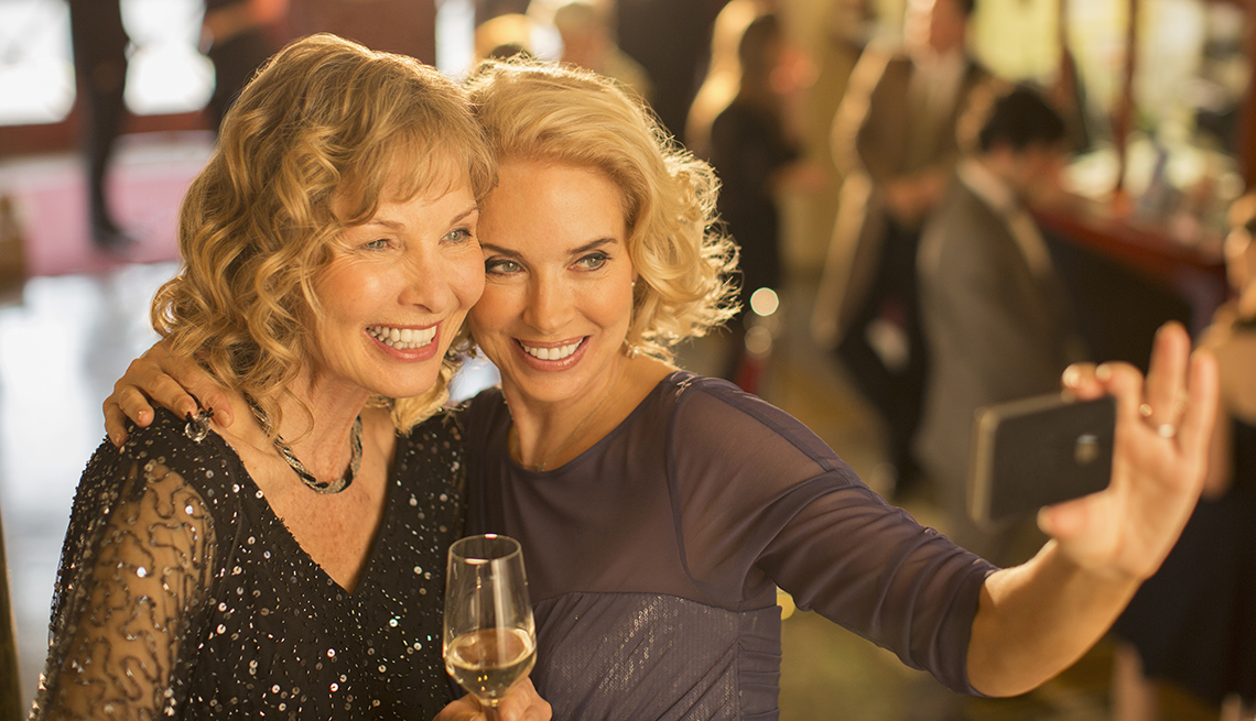 Two Blonde Women, Restaurant, Smiling, Look Younger