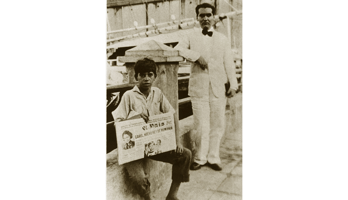 Foto del dramaturgo español Federico García Lorca en Cuba, 1930