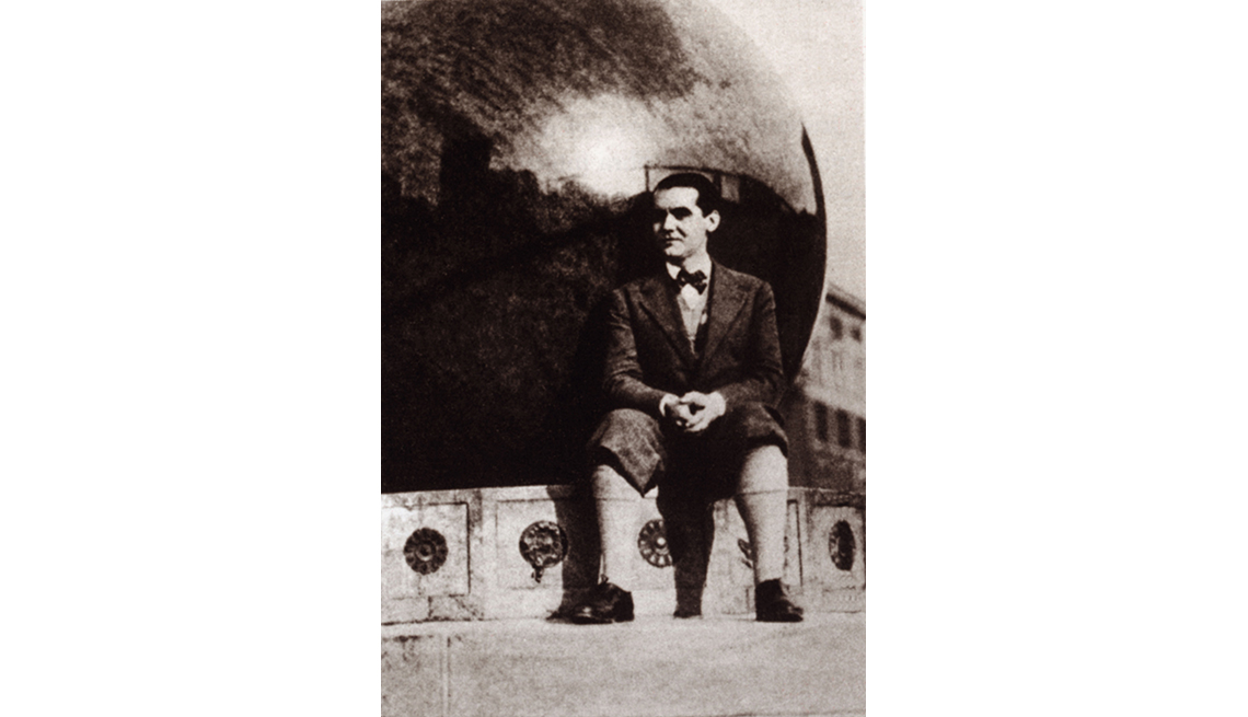 Foto del dramaturgo español Federico García Lorca en New York, 1929