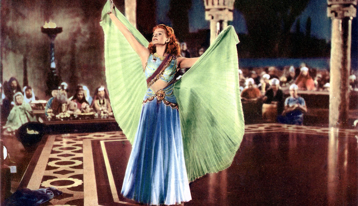 Rita Hayworth en una escena de la película Salome - La vida de la artista en el cine