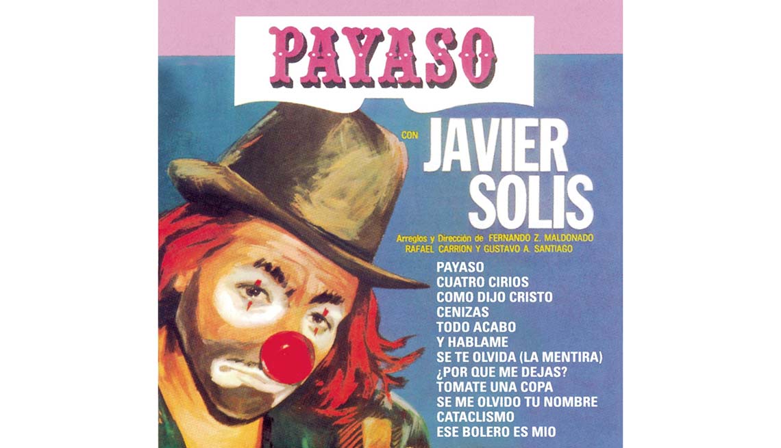 Portada del disco Payaso, de Javier Solis