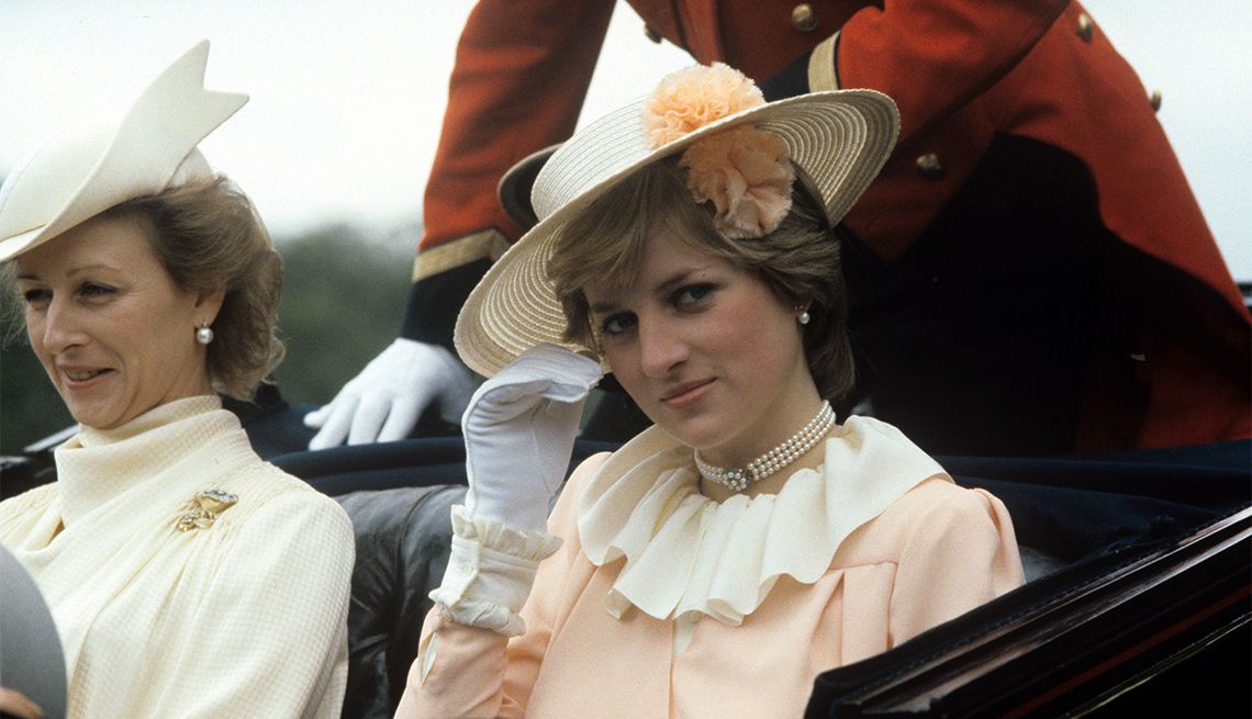 item 12 of Gallery image - Princess Alexandra and Lady Diana Spencer, June 1981.
