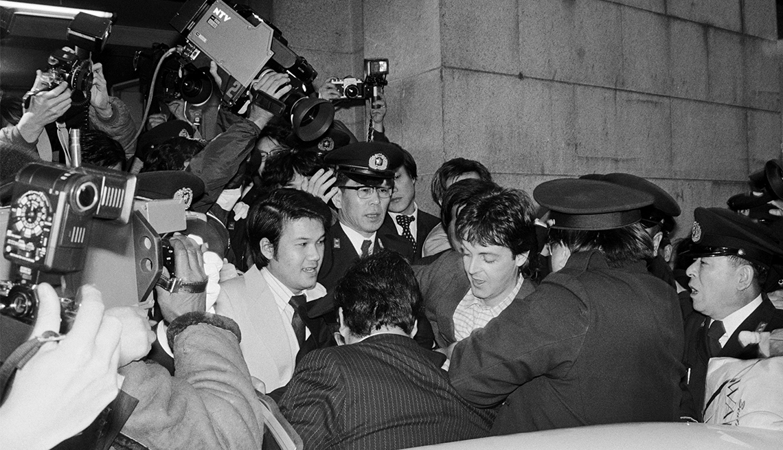 Paul McCartney is released from a Tokyo Detention Center in 1980