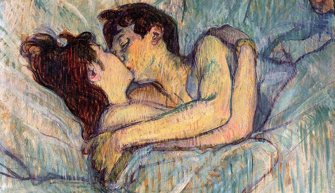 Toulouse-Lautrec: Beso en la cama - Cuadros de artistas famosos que celebran el amor