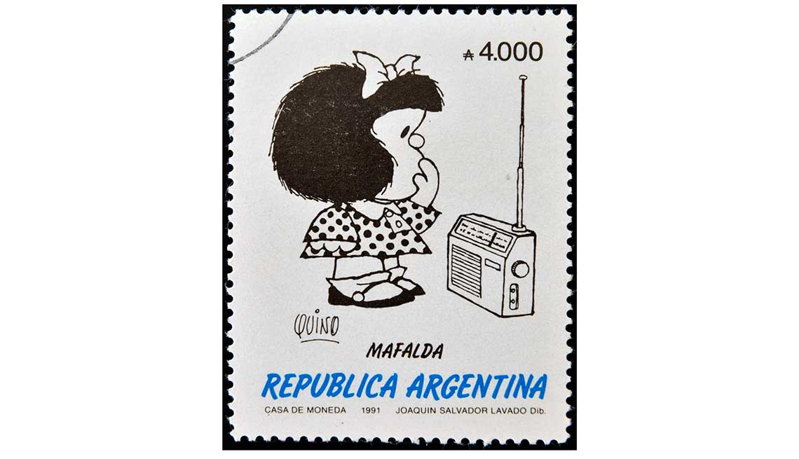 item 7 of Gallery image - Estampilla de Mafalda en Argentina, 1991.