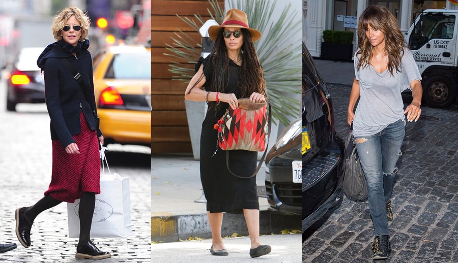 Meg Ryan, Lisa Bonet and Halle Berry dress in an age irrelevant style