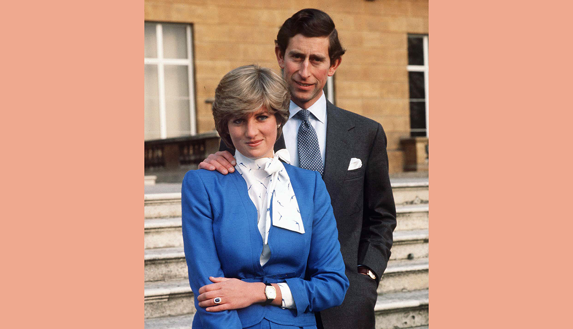 Diana, y el príncipe Carlos,  recordando a la Princesa de Gales