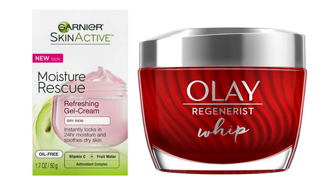 item 5 of Gallery image - Garnier SkinActive Moisture Rescue Refreshing Gel-Cream for Dry Skin y Olay Regenerist Whip 