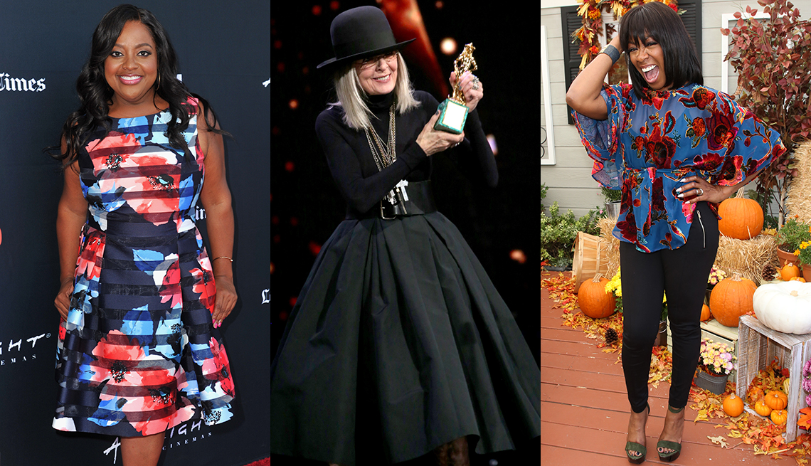 Sherri Shepherd, Diane Keaton and Tichina Arnold with outfits that match their top and bottom
