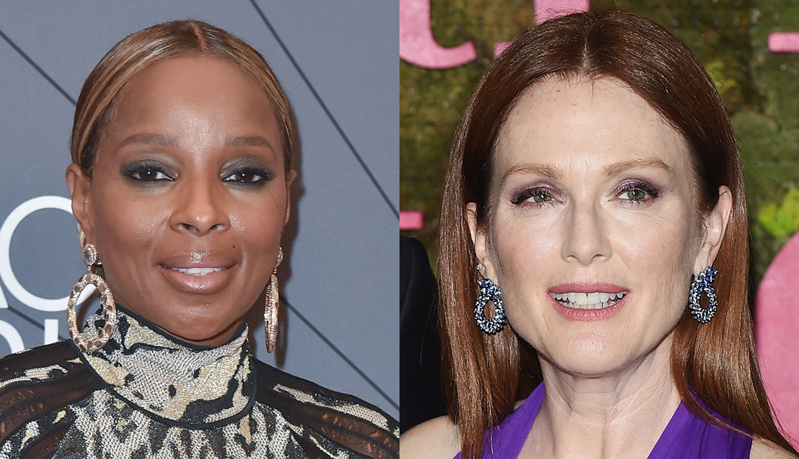 Mary J Blige and Julianne Moore