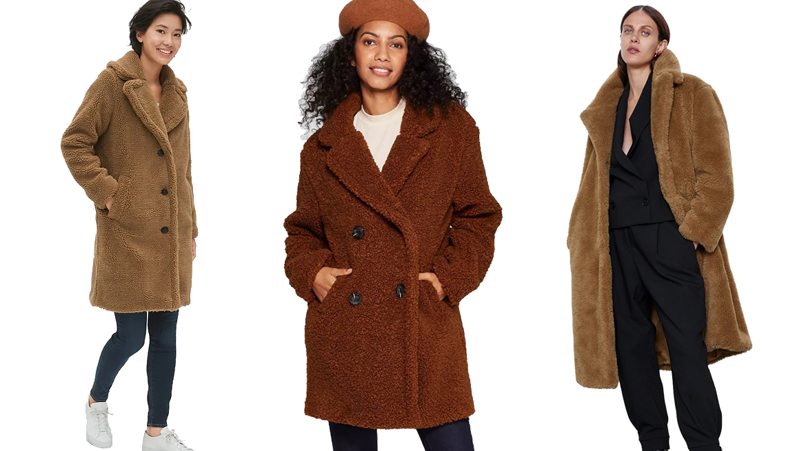 gap long teddy coat
