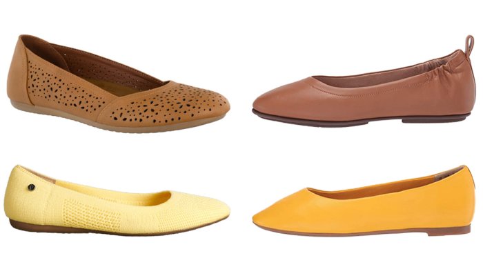 item 3 of Gallery image Easy Street Brooklyn Womens Ballerina Flats in Luggage Fit flop Allegro in Hazelnut Hush Puppies Kendal Ballet Flat in Golden Rod Simply Vera Vera Wang Berner Womens Flex Round Toe Ballet Flats in Yellow