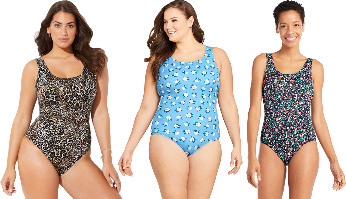 item 7 of Gallery image - Swimsuits for All Wild Side Tank Wrap One Piece Swimsuit Lands End Draper James Lands End Plus Size Scoop Neck Tugless One Piece Swimsuit in Soft Aquarius Magnolia Floral L L Bean Womens BeanSport Swimwear Scoopneck Tanksuit in Plus Size Reef Coral
