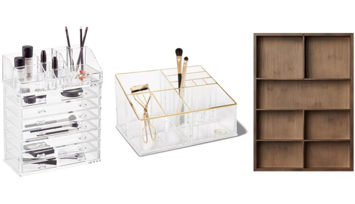 item 2 of Gallery image The Container Store Acrylic Makeup Organizer with Drawer; Sonia Kashuk Countertop Makeup Tray Organizer; Marie Kondo 7-Section In-Drawer Organizer