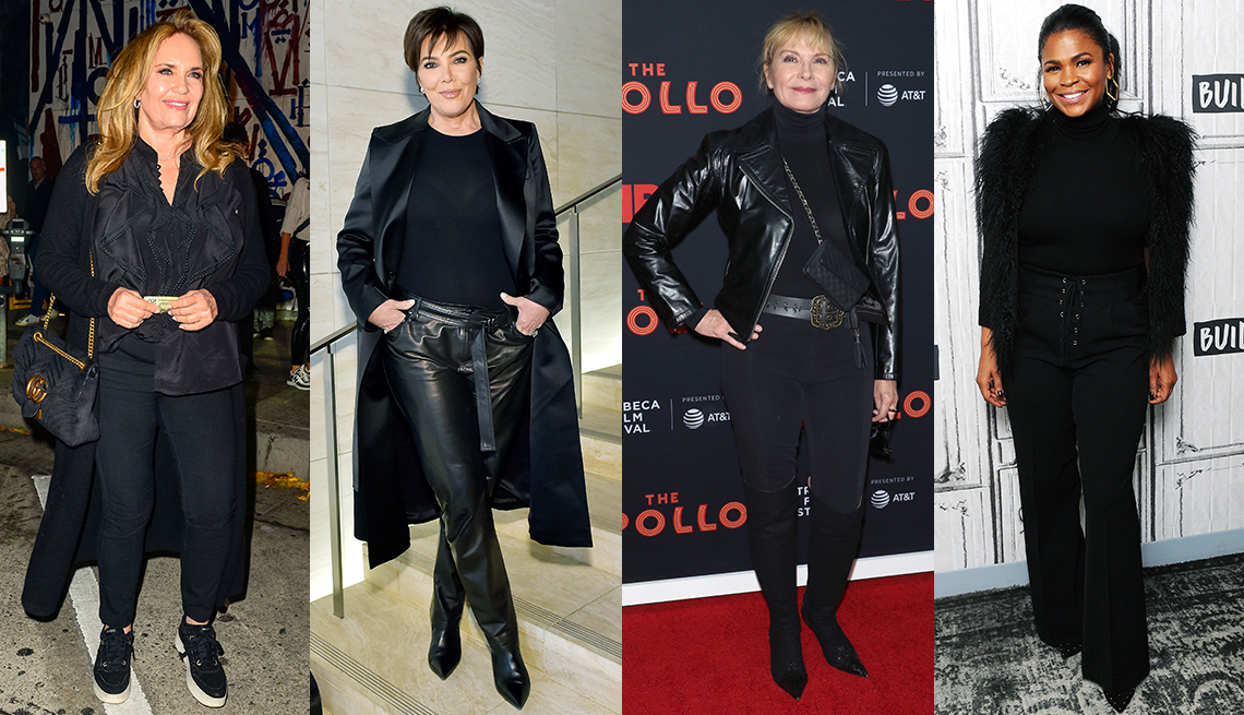item 11 of Gallery image - catherine bach kris jenner kim cattrall and nia long all wearing all black outfits