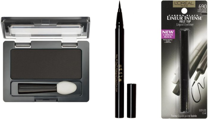 item 5 of Gallery image Maybelline ExpertWear Eyeshadow Makeup in Night Sky; Stila Stay All Day Waterproof Liquid Liner in Intense Black; L’Oréal Paris Lineur Intense Felt-Tip Liquid Eyeliner in Carbon Black