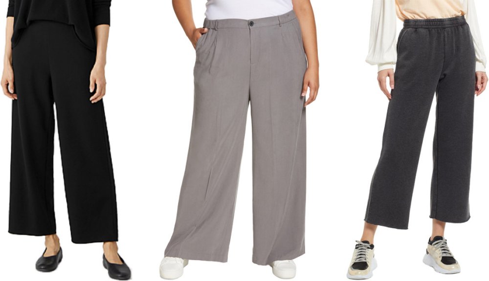 Pantalones capri para mujer, elegantes, clásicos, de ajuste fácil, y  cintura elástica.