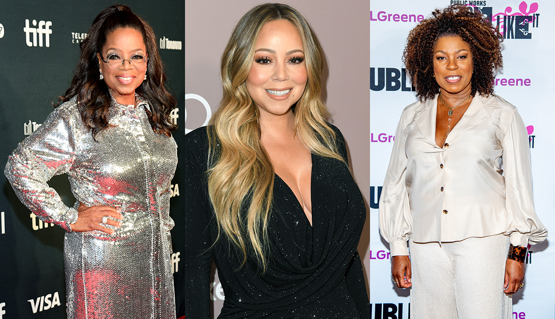 Oprah Winfrey, Mariah Carey y Lorraine Toussaint.