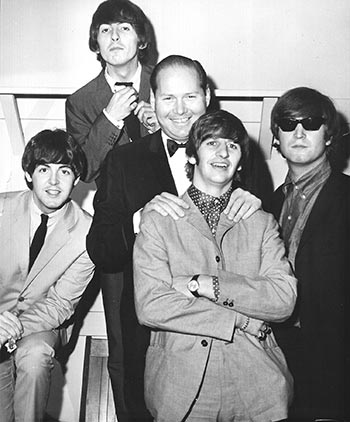 David Picker with The Beatles in New York, 1964. (Courtesy David V. Picker)
