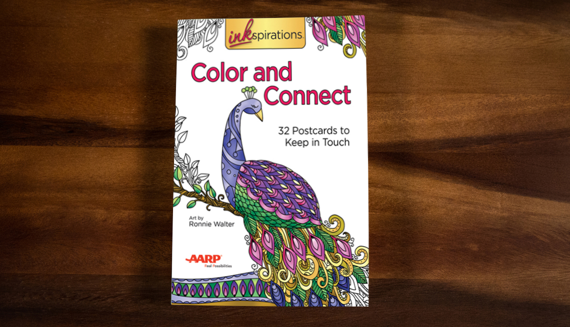 Color and Connect: 32 Postcards to Keep in Touch A Colorful Way to Stay Connected Art by Ronnie Walter June 2017 