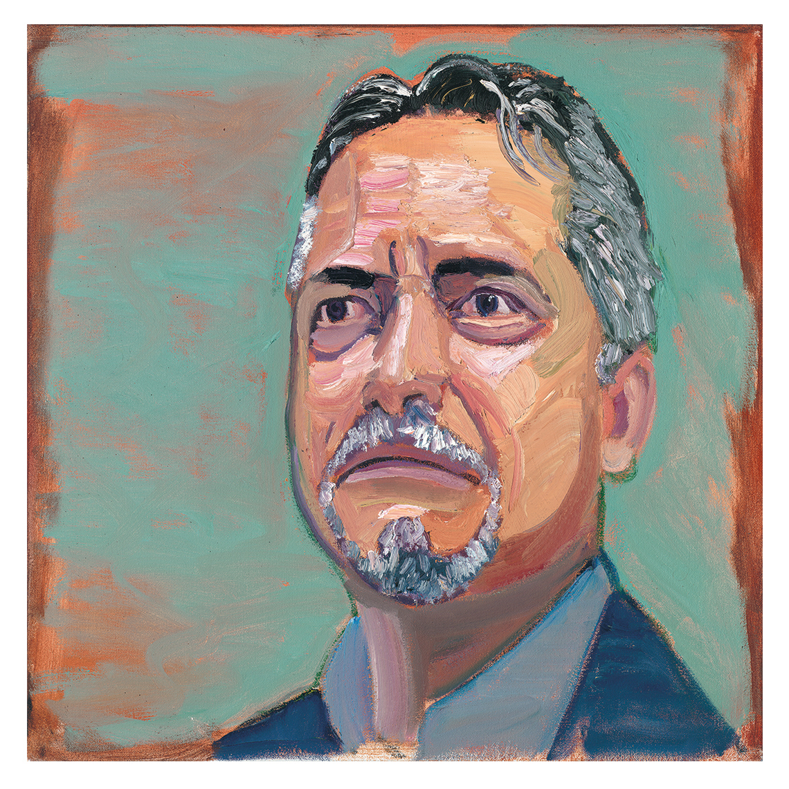 carlos rovelo portrait by former president george w bush