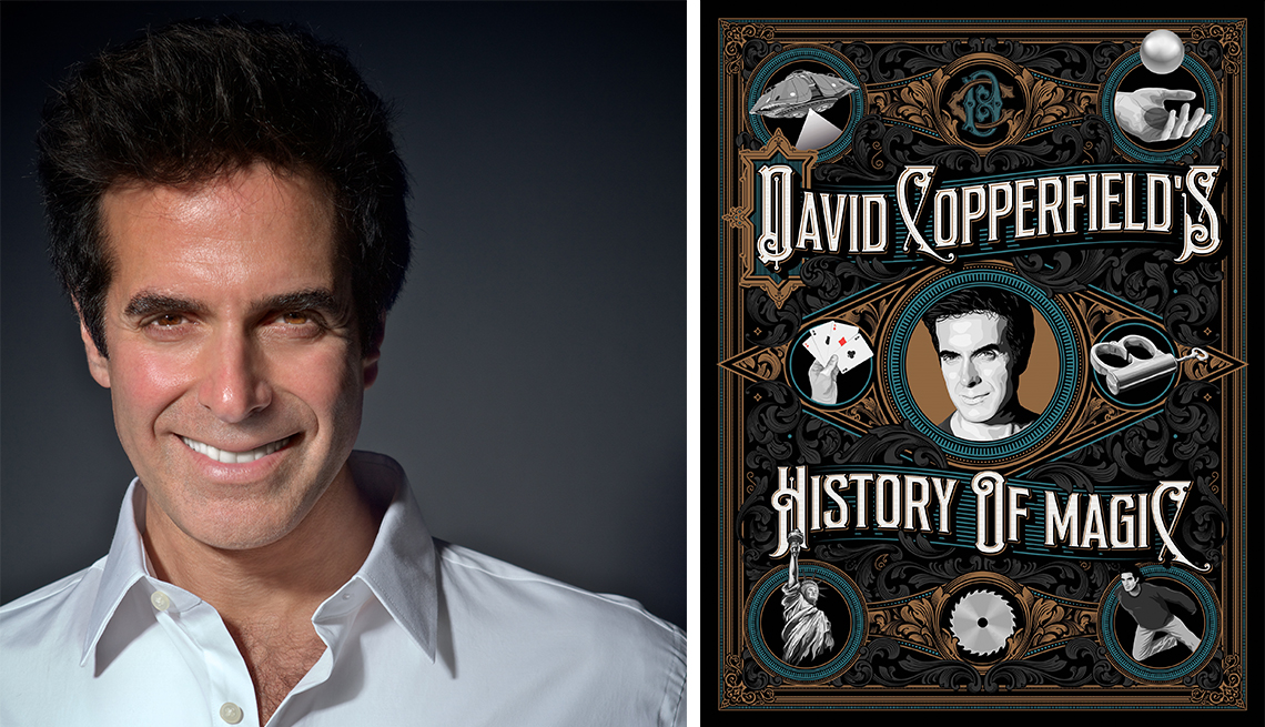 portrait of david copperfield and his book history of magic