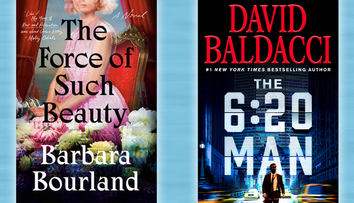 two books the force of such beauty by barbara bourland and the six twenty man by david baldacci