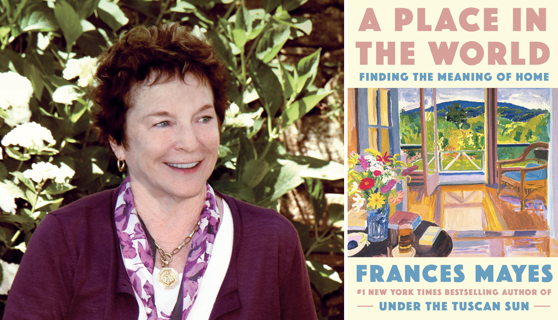 left author frances mayes right a place in the world book cover