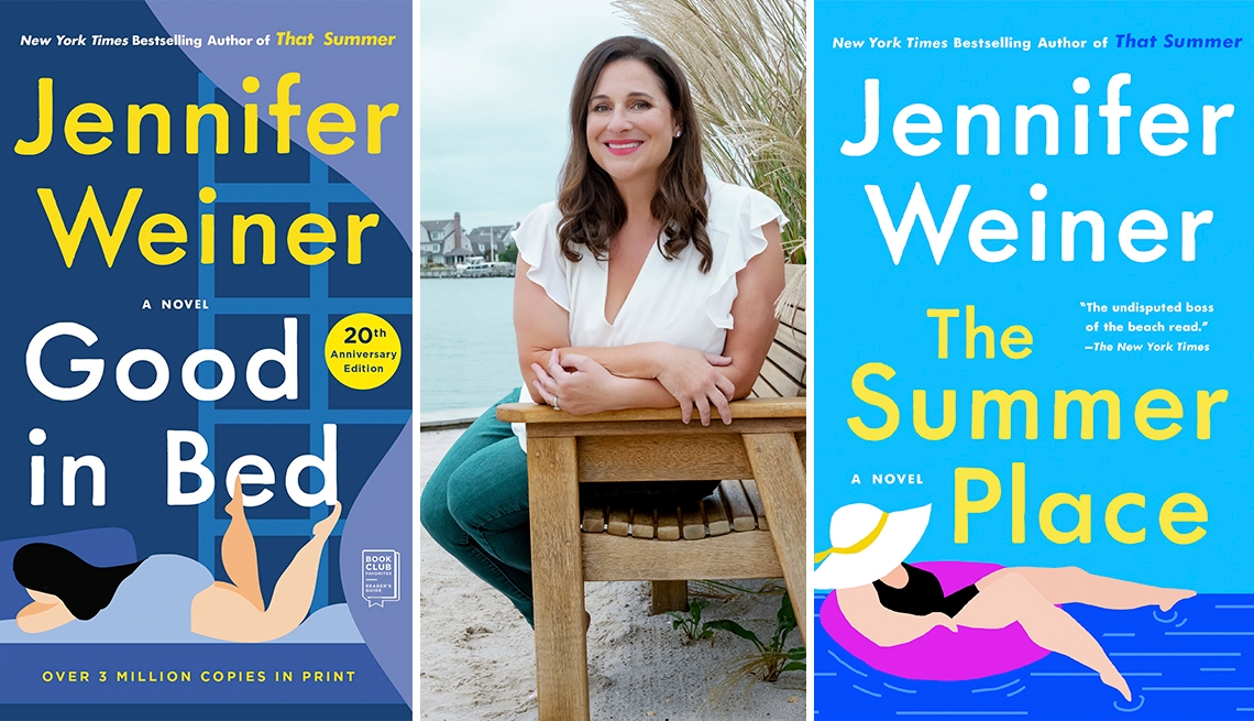 Jennifer Weiner and Good in Bed, The Summer Place book covers