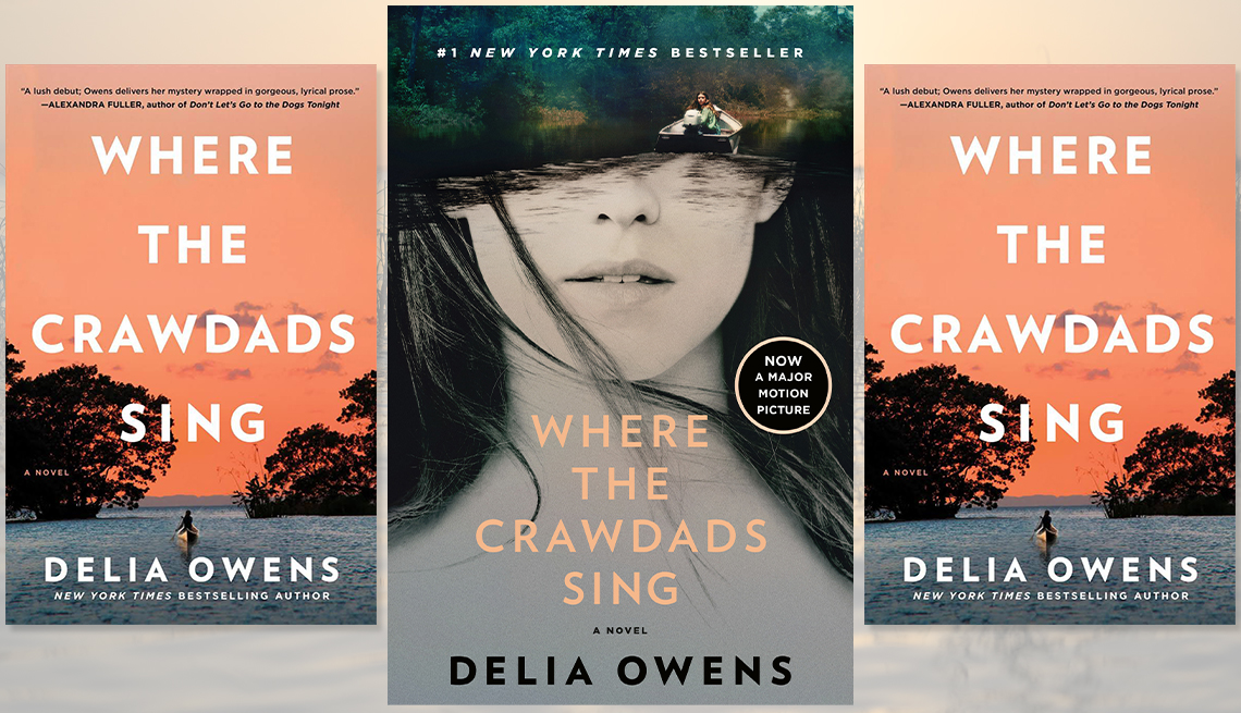 book covers for Where the Crawdads Sing by Delia Owens
