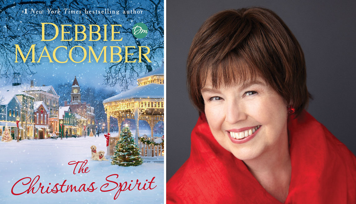 left the book the christmas spirit by debbie macomber right a portrait of debbie macomber
