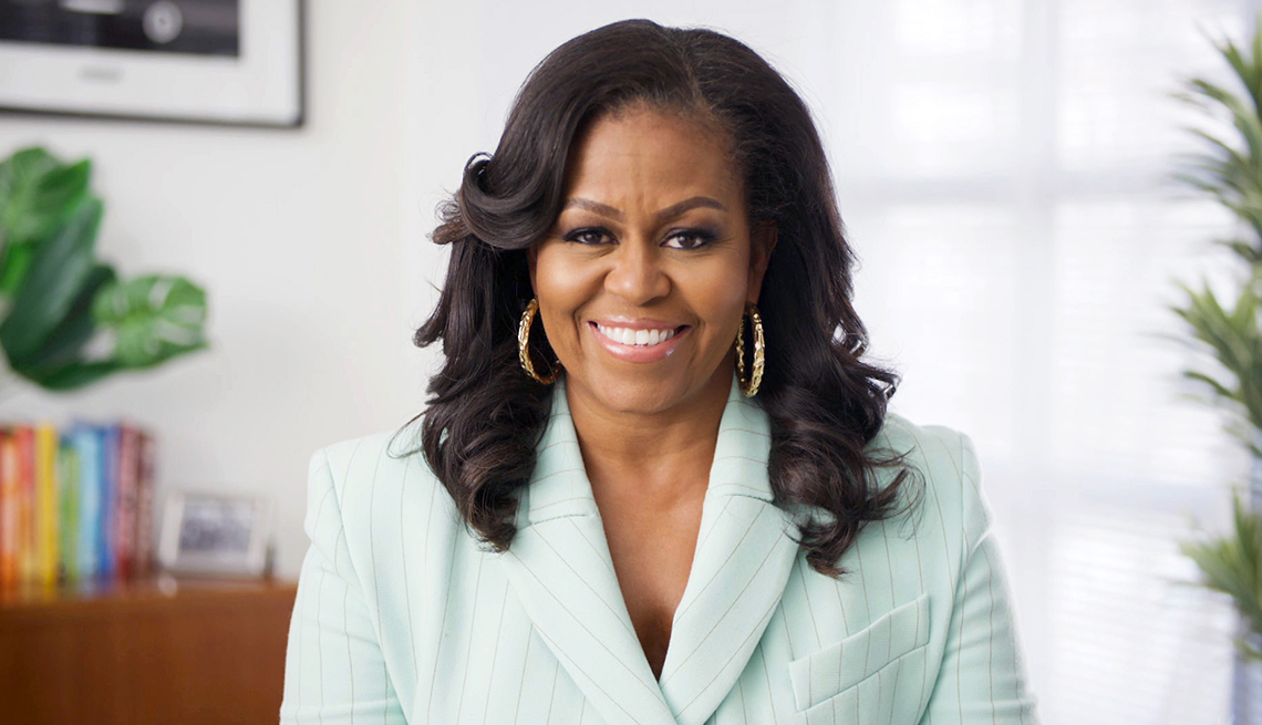 a photo of former first lady michelle obama at the fifty second n a a c p image awards