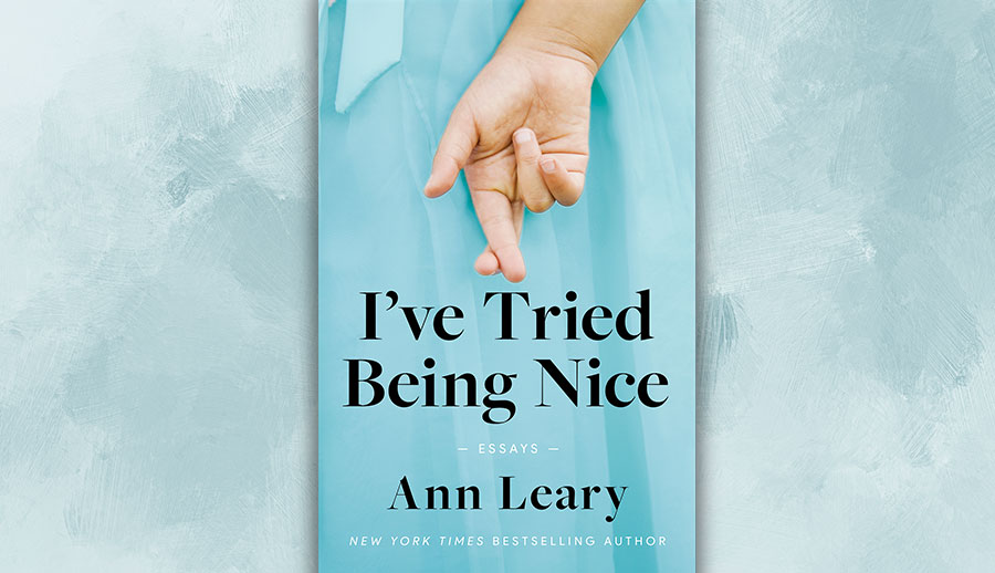 "I've Tried Being Nice" book cover on a teal background