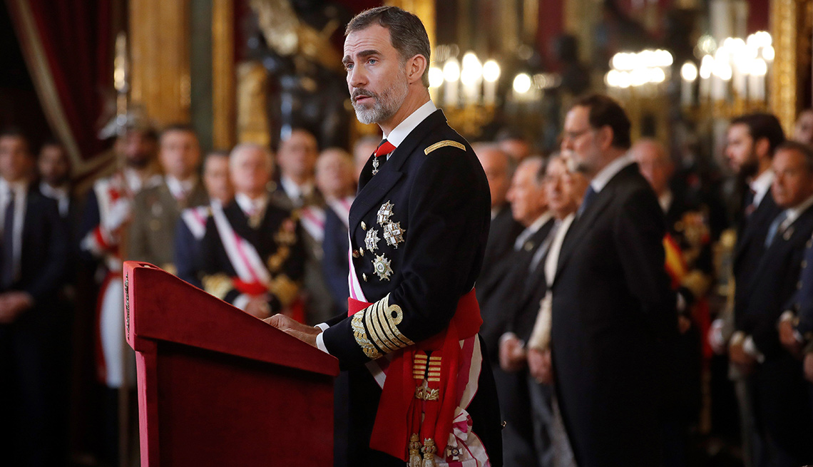 Spains King Felipe VI chairs the Military Epiphany ceremony