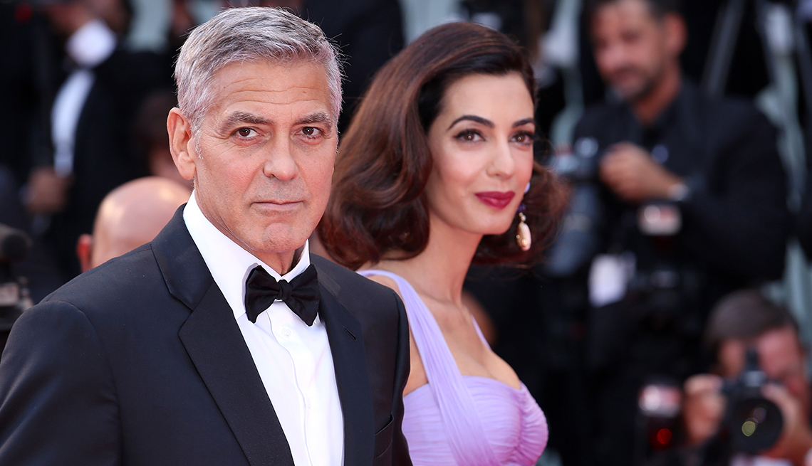 item 4 of Gallery image - George Clooney and Amal