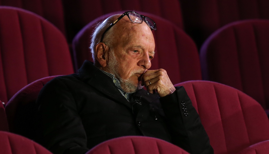 item 12 of Gallery image - Theatrical producer and director Harold Prince during a rehearsal with actors of Andrew Lloyd Webber's The Phantom of the Opera musical at the Moscow Youth Palace.