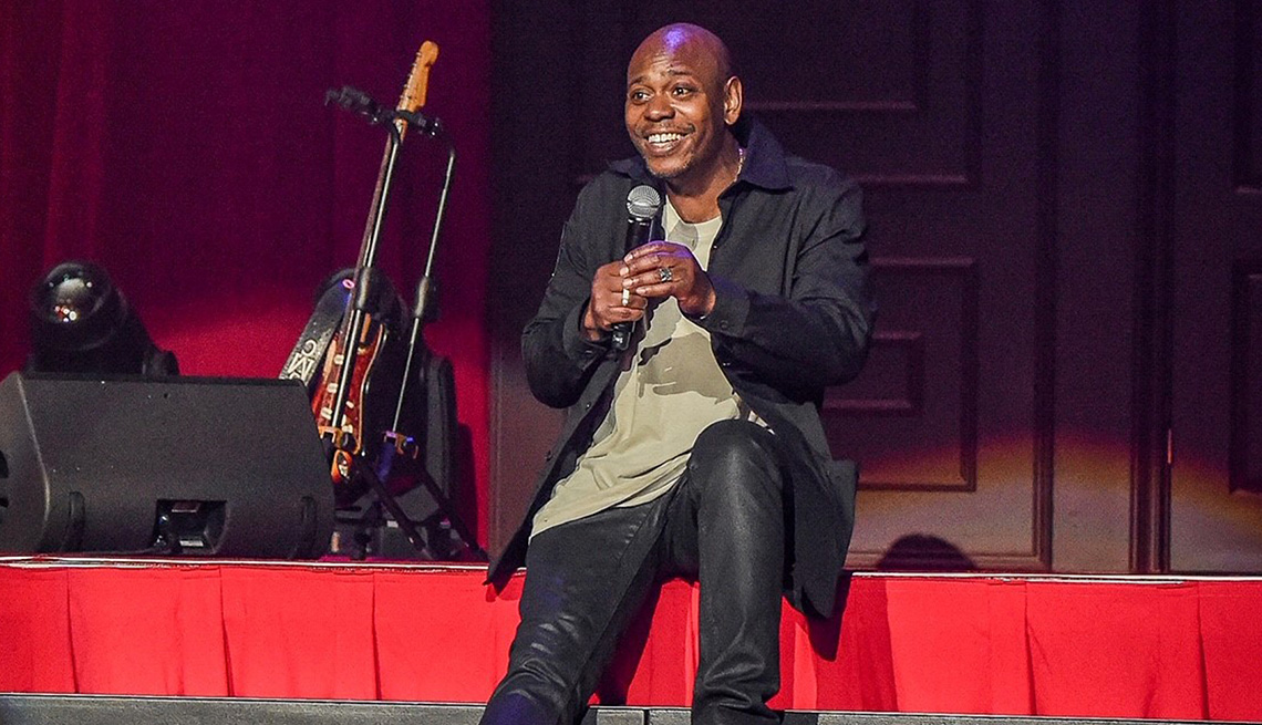 Dave Chappelle performs on December 30, 2018 at the MGM Grand Garden Arena in Las Vegas, Nevada.
