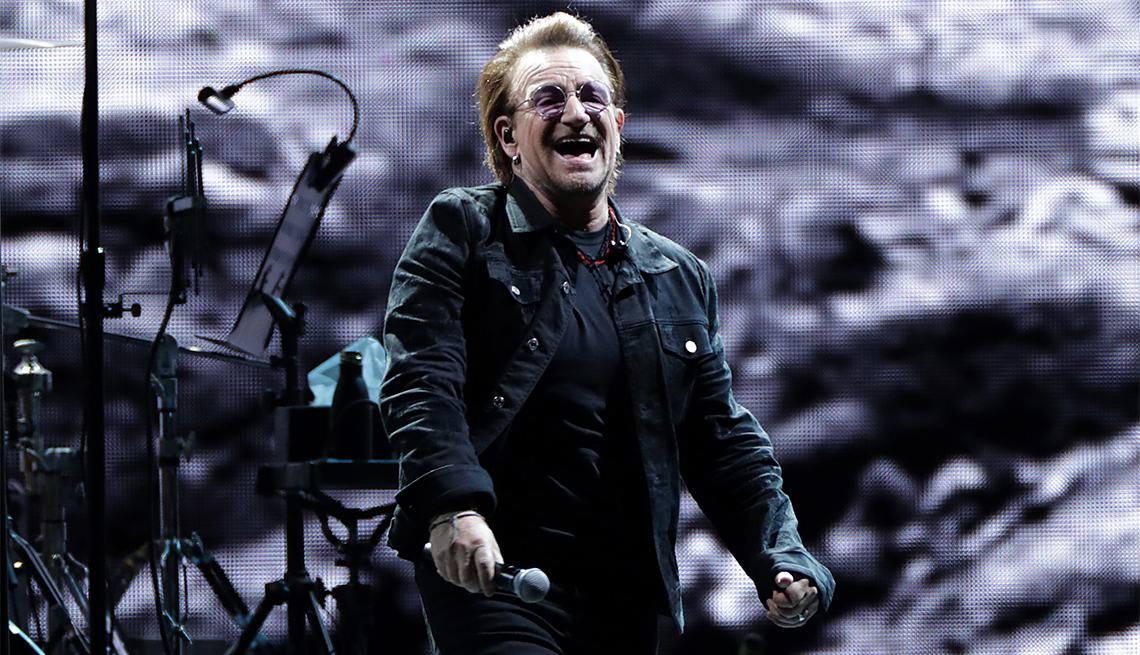 item 2 of Gallery image - Bono of U2 performs on stage during 'U2 The Joshua Tree Tour 2019' at the Gocheok Sky Dome on December 08, 2019 in Seoul, South Korea.