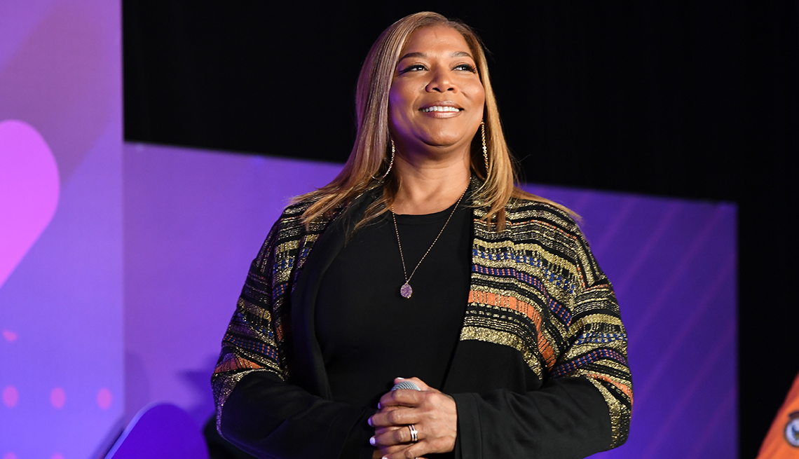 item 3 of Gallery image - Queen Latifah speaks onstage during Essence and New Voices Entrepreneur Summit And Target Holiday Market at West End Production Park on December 14 2019 in Atlanta Georgia