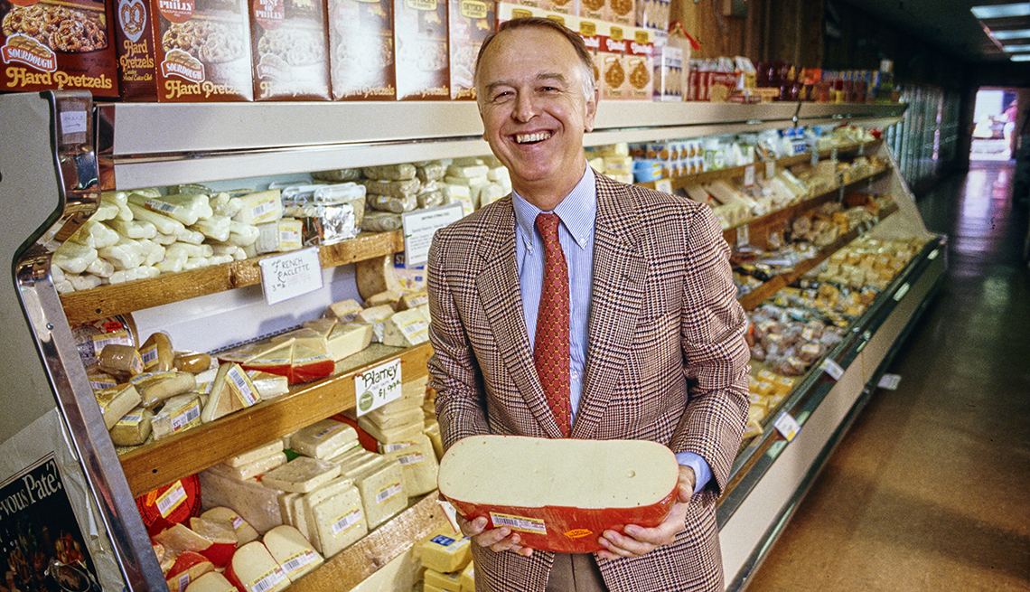 item 58 of Gallery image - Joe Coulombe founder of Trader Joe's grocery chain is shown at the Trader Joe's store in Huntington Beach on Wednesday December 3 1986