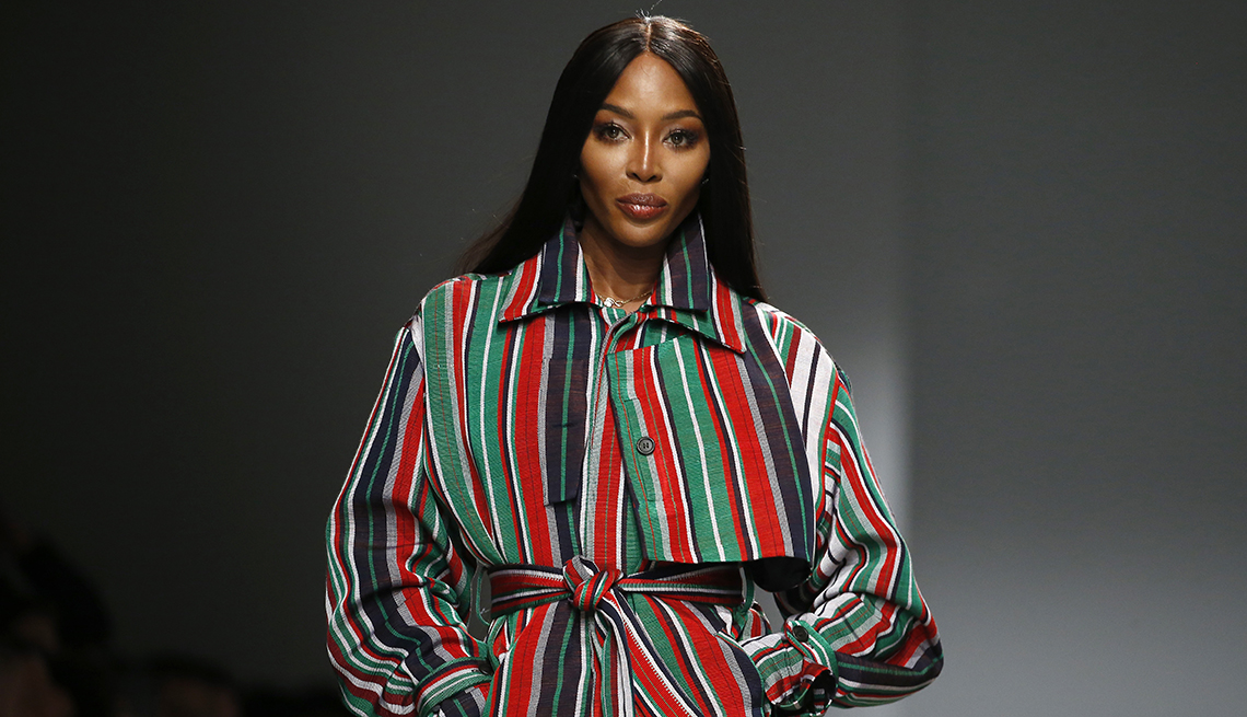 item 12 of Gallery image - Model Naomi Campbell walks the runway during the Kenneth Ize show as part of Paris Fashion Week