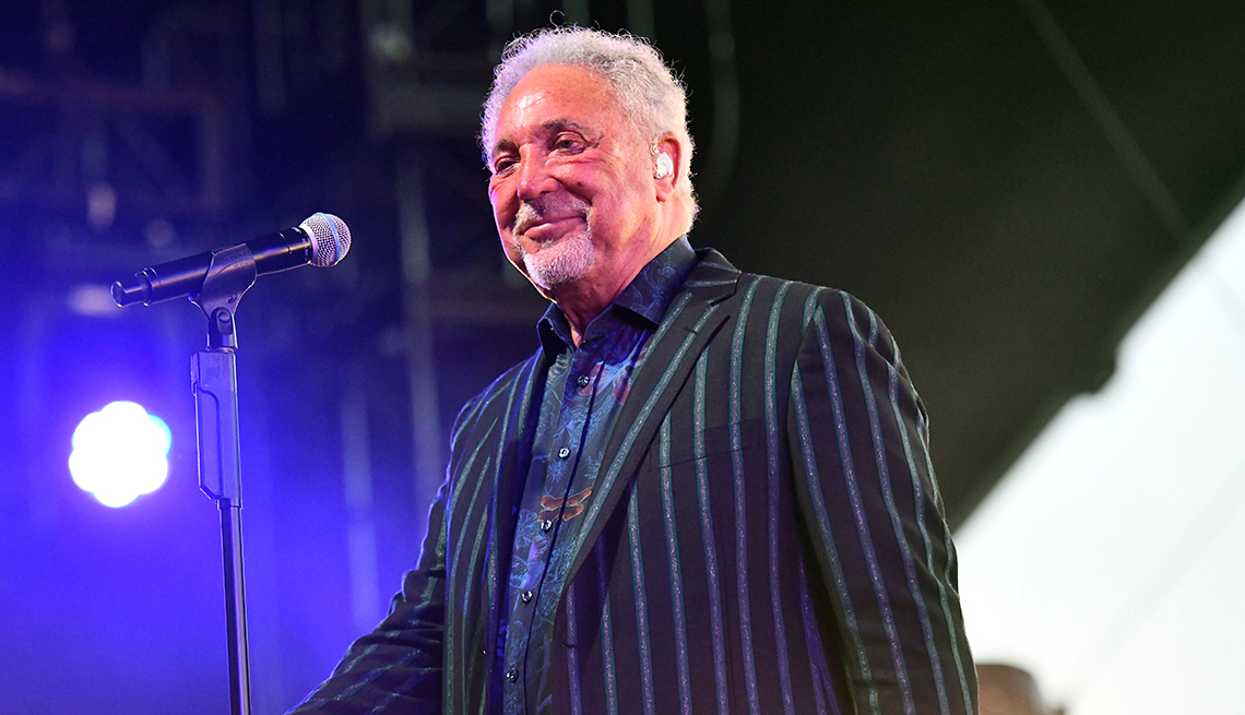 item 1 of Gallery image - Tom Jones performs onstage at the Stagecoach Music Festival in Indio California.